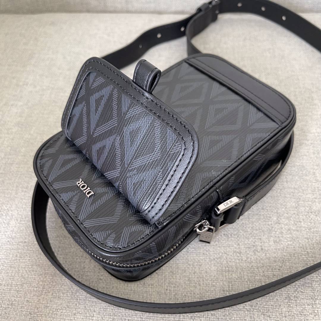 Dior Hit the Road精仿一比一復刻奢侈品男士單肩包錢包真皮包