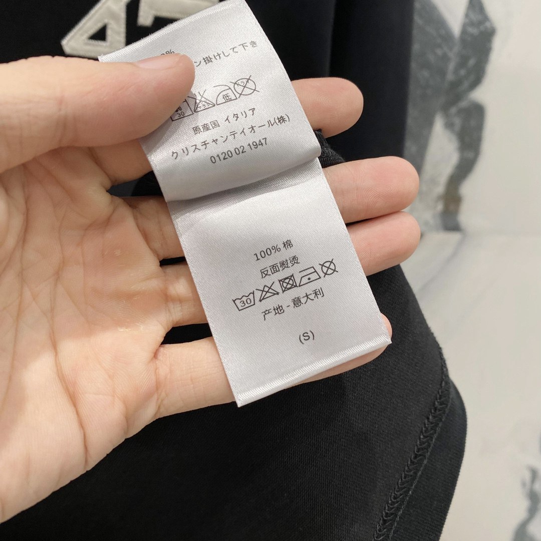 超A貨迪奧DIOR秋冬新品圓領針織純棉衛衣運動衫 黑色