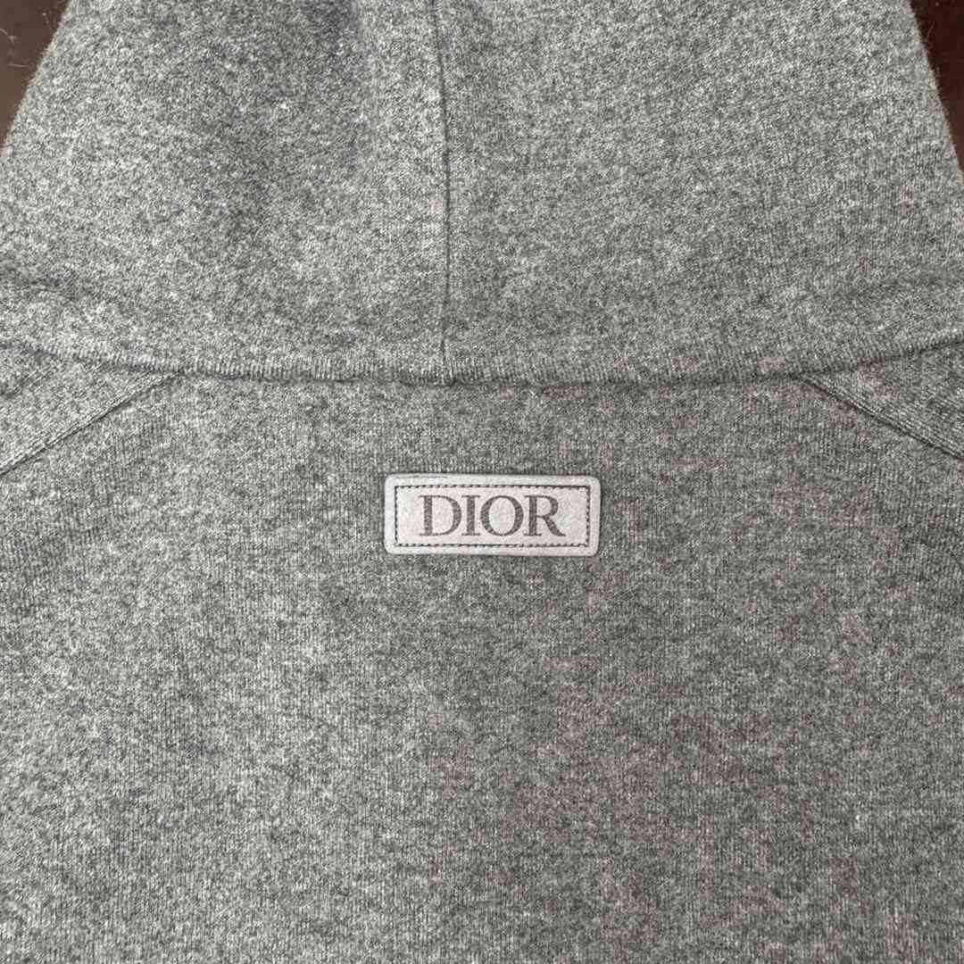 頂級高仿DIOR專櫃同步衣服羊毛面料衛衣運動衫黑色
