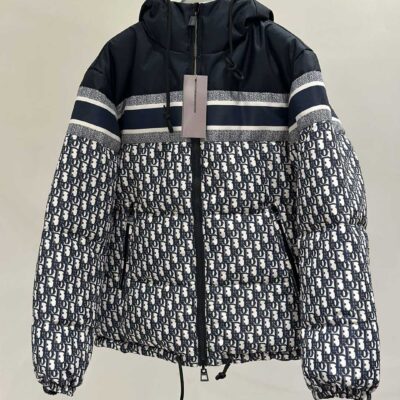 DIOR顶级高仿千鸟格羽绒服 时尚外套