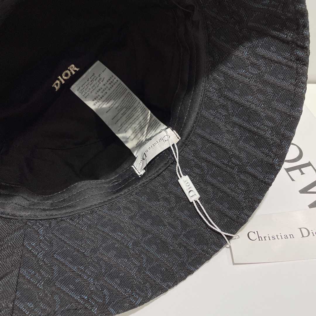DIOR一比一顶级专柜品质男女同款渔夫帽 黑色