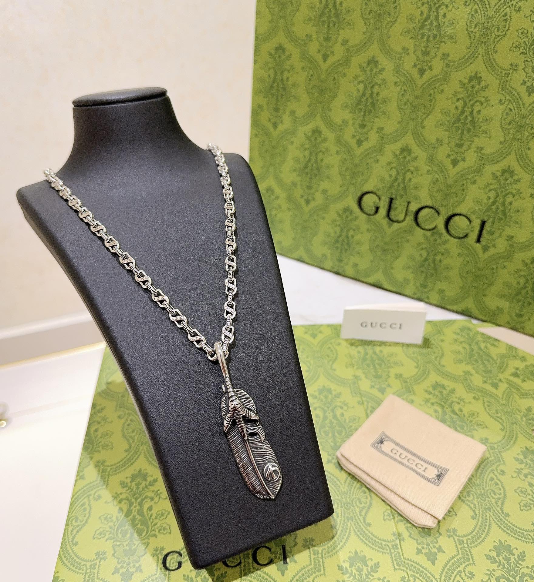 頂級復刻奢侈品Gucci+goros合作項鏈Anger Forest系列可修改長度