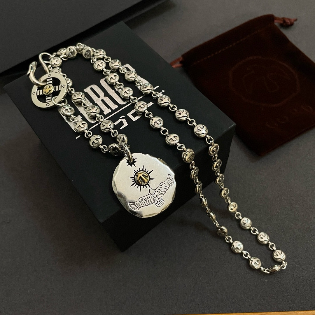 goros頂級復刻奢侈品飛鷹項鏈純手工打造高仿吊墜