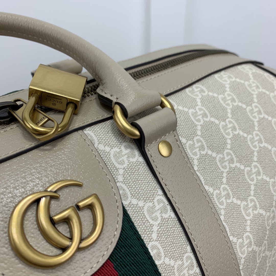 Gucci獨特設計頂級A貨男裝手提包經典款包包旅行包