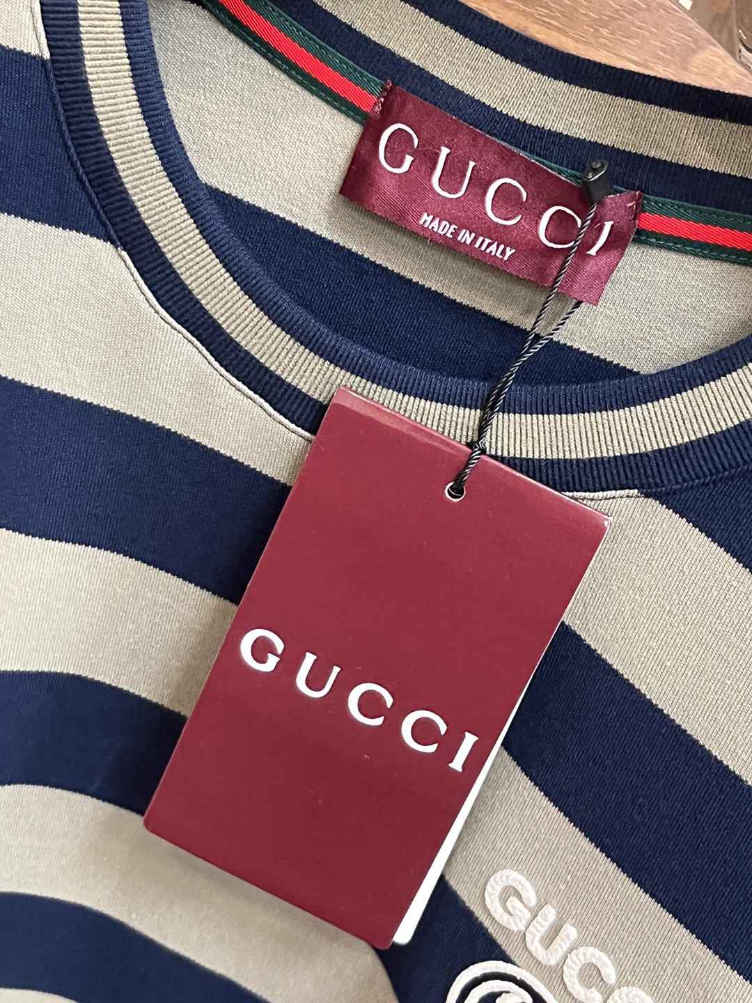 歐洲標準頂級復刻一比一Gucci時尚條紋黃金羊毛衫針織衫長袖