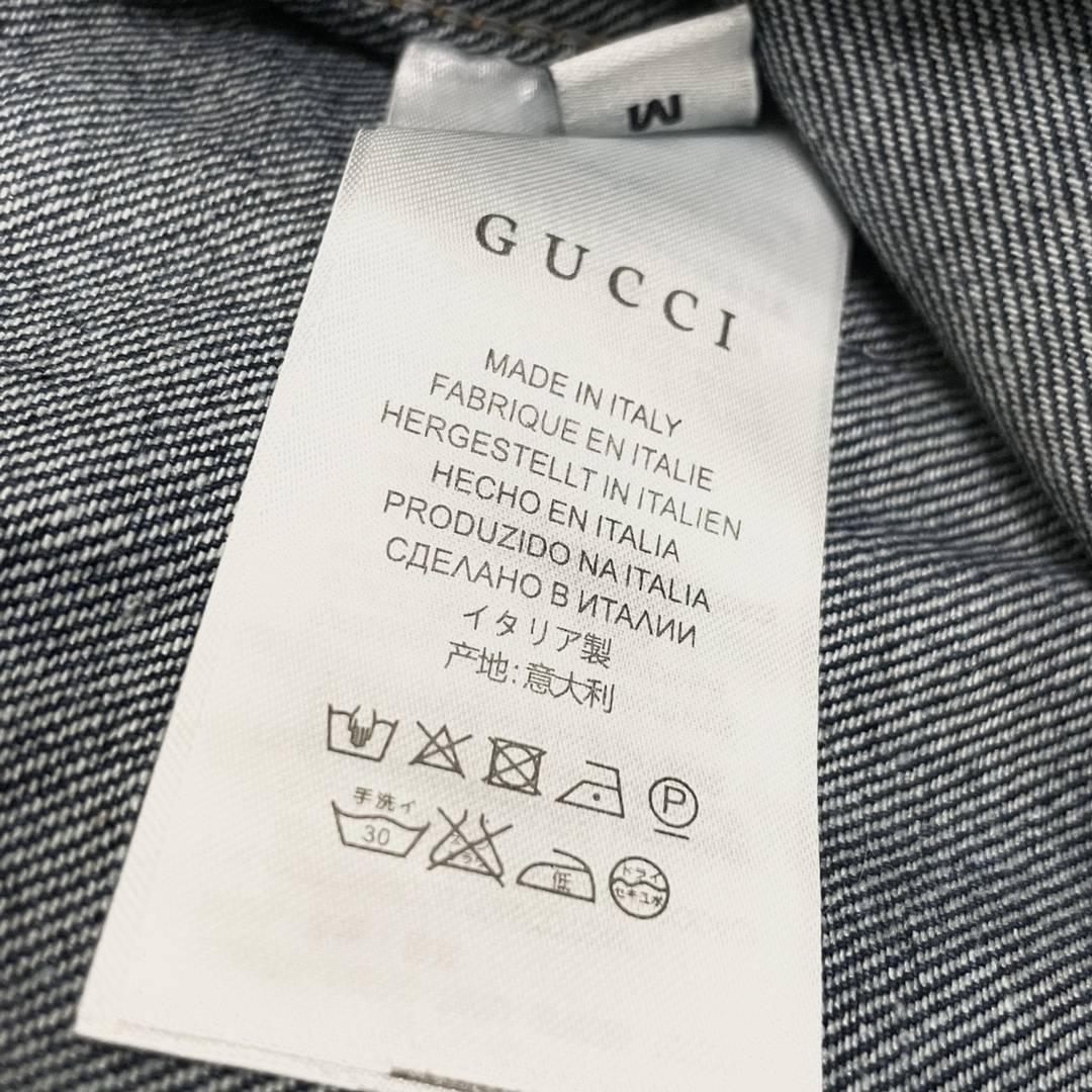 Gucci頂級原單復刻男裝牛仔夾克外套襯衫男女同款