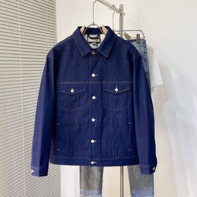 Gucci頂級一比一秋冬新品壓花時尚立領外套