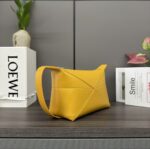loewe羅意威高仿包包 亮面牛皮革 Puzzle Fold pouch手袋 黃色