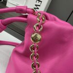 高仿loewe羅意威包包 中號柔軟納帕羊皮革 Flamenco Purse 粉紅