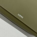 複刻原單loewe羅意威包包 Flamenco satchel 郵差包手袋 橄欖色