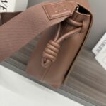 複刻原單loewe羅意威包包 Flamenco satchel 郵差包手袋 棕色