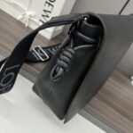 複刻原單loewe羅意威包包 Flamenco satchel 郵差包手袋 黑色