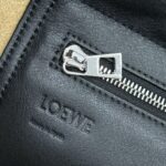複刻原單loewe羅意威包包 Flamenco satchel 郵差包手袋 黑色