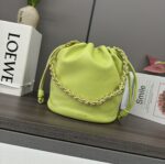 複刻loewe羅意威包包 Flamenco Purse Bucket水桶包 茴芹綠
