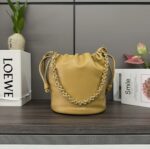 複刻loewe羅意威包包 Flamenco Purse Bucket水桶包 沙漠黃