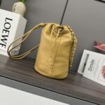 複刻loewe羅意威包包 Flamenco Purse Bucket水桶包 沙漠黃