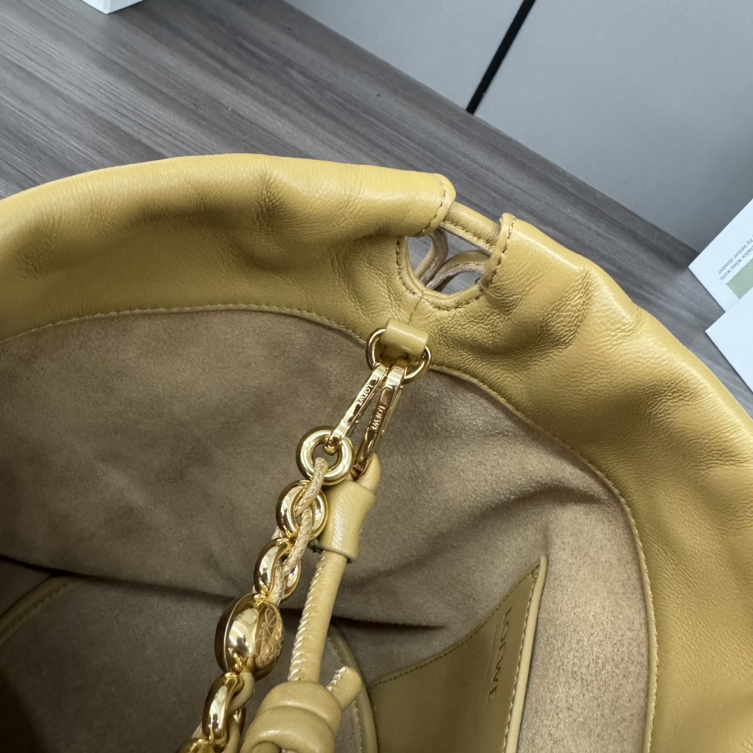 複刻loewe羅意威包包 Flamenco Purse Bucket水桶包 沙漠黃