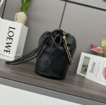 複刻loewe羅意威包包 Flamenco Purse Bucket水桶包 黑色