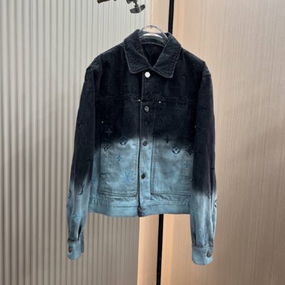 頂級復刻奢侈品原單男裝LV路易威登刺繡夾克保暖外套