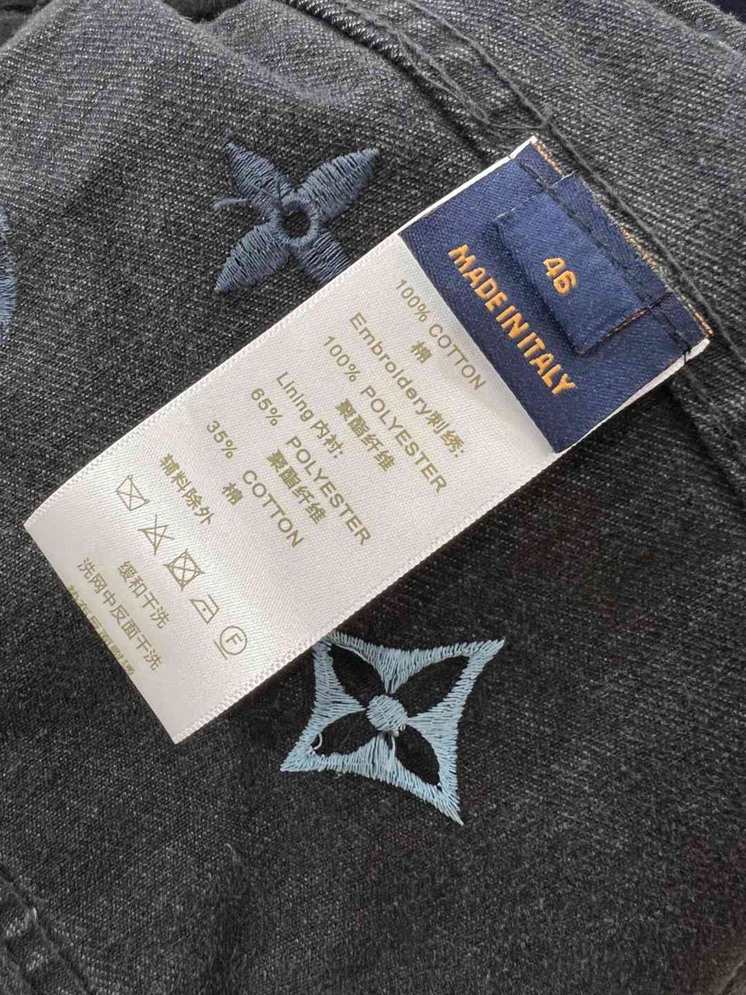 頂級復刻奢侈品原單男裝LV路易威登刺繡夾克保暖外套