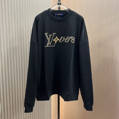 頂級一比一字母刺繡圓領衛衣lvLouisvuitton路易威登