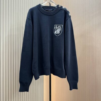 頂級奢侈品高仿針織路易威登復刻毛衣外套時尚休閒衫