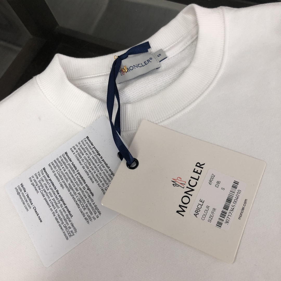 Moncler蒙口原單時尚圓領純棉套頭衛衣