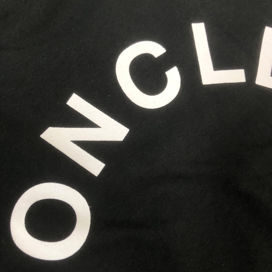 Moncler頂級原單復刻奢侈品男女同款短袖純棉T恤 黑色