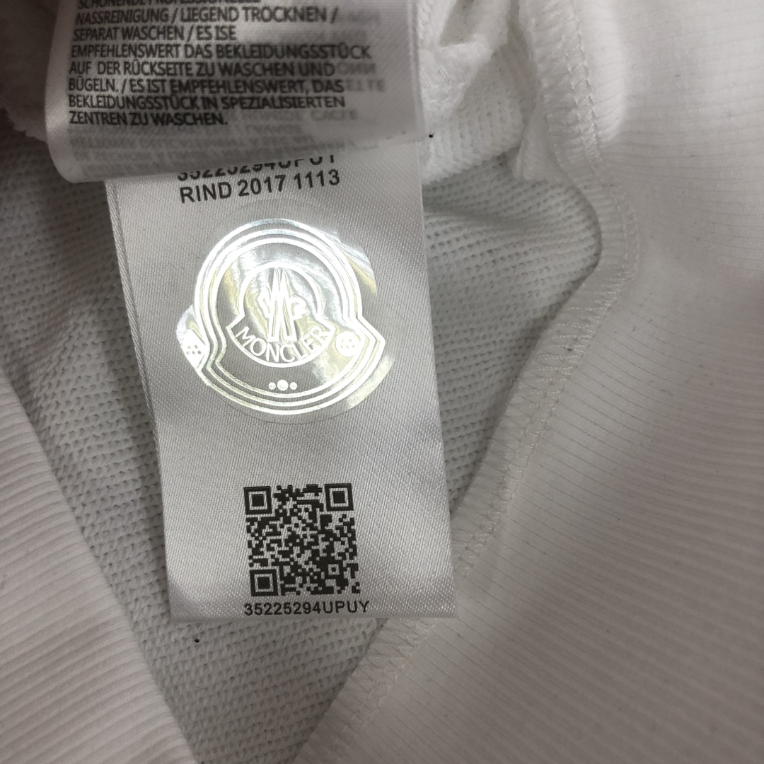 Moncler頂級A貨新款休閒套頭衛衣棉質衛衣字母撞色