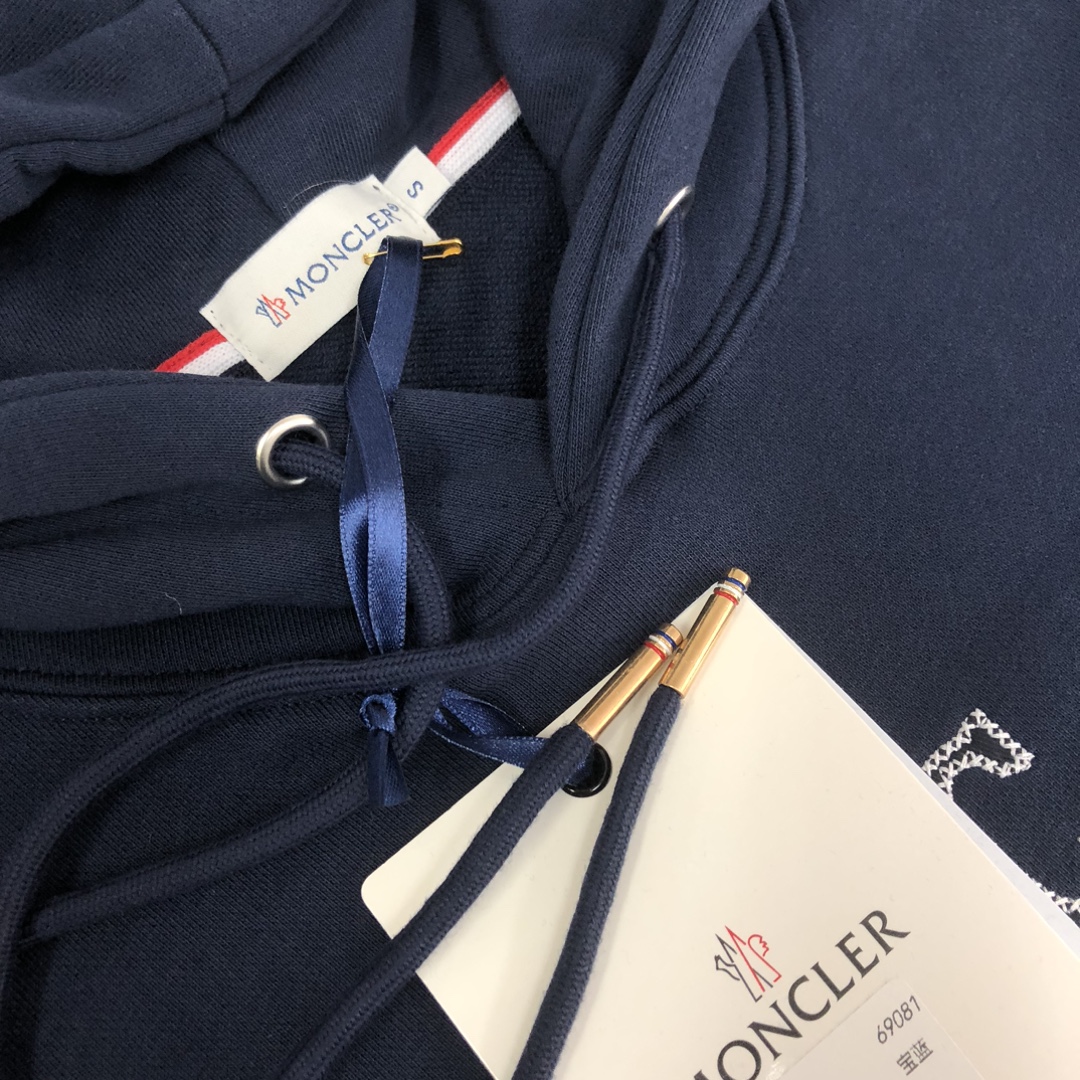 Moncler高仿新品休閒運動衫純棉長袖T恤