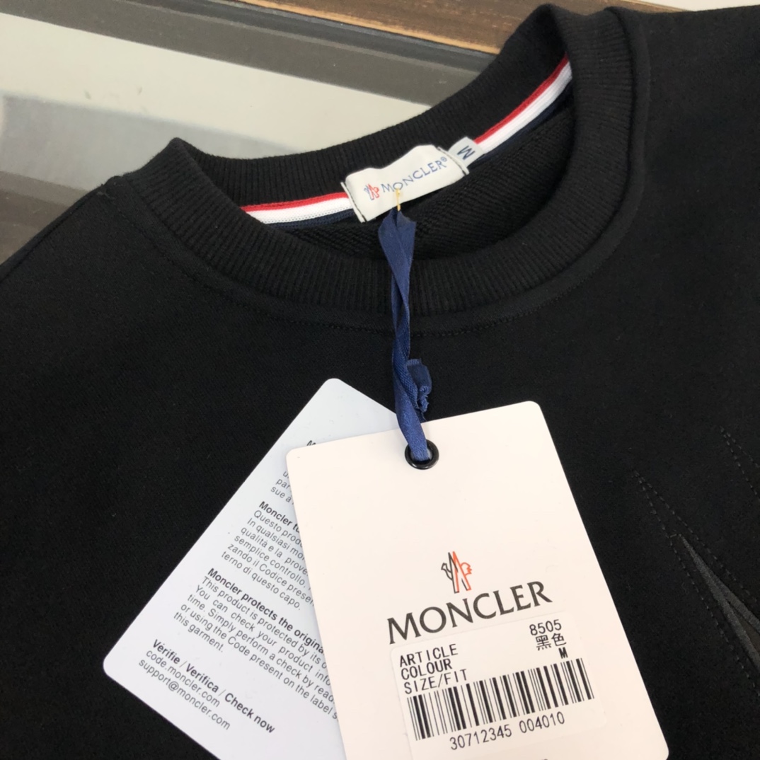 Moncler蒙口頂級奢侈品時尚圓領套頭衛衣