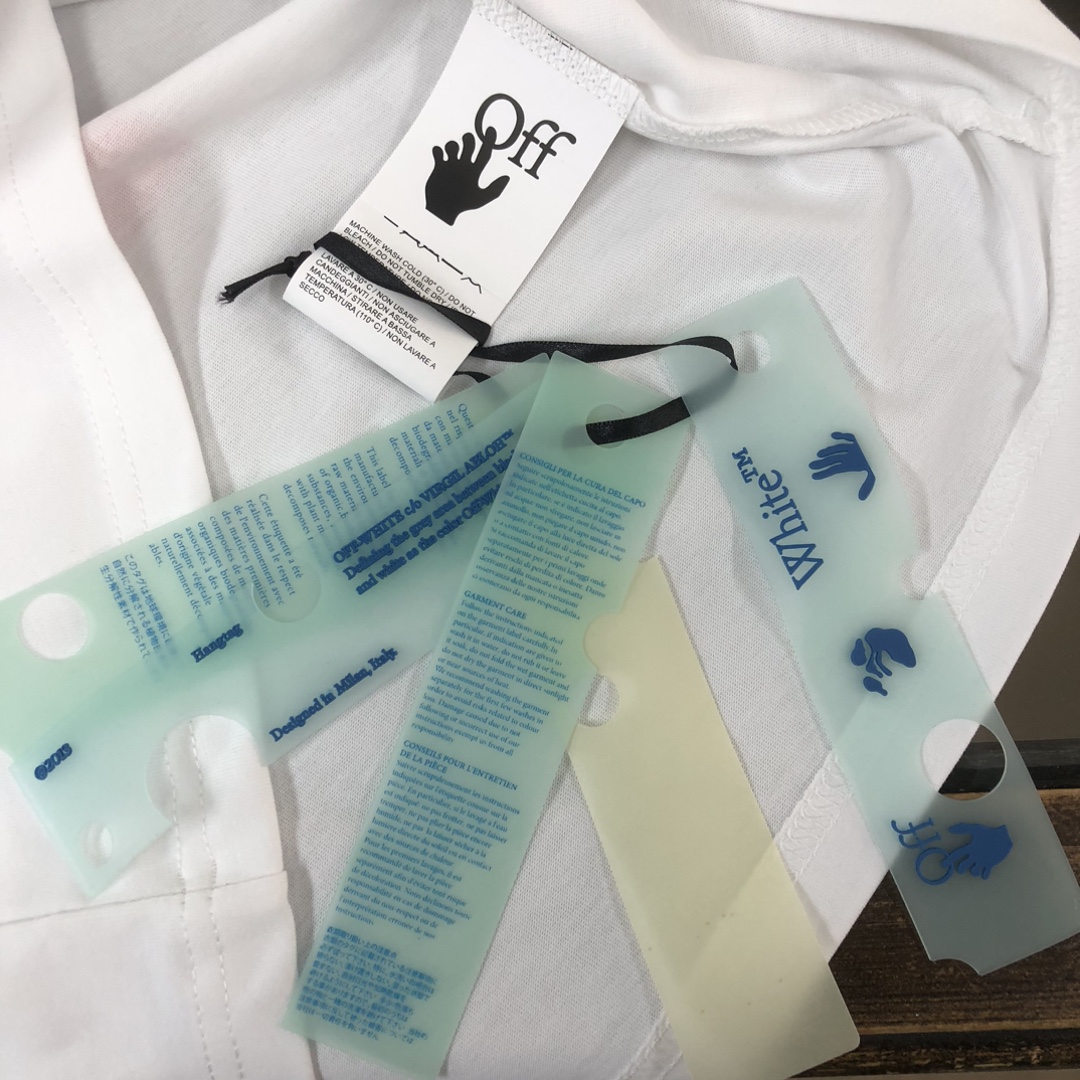 高仿offwhite衣服短袖男女同款純棉T恤白色