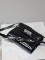 高仿YSL聖羅蘭包包 Manhattan BOX SAINT LAURENT mini 腋下斜挎包 黑色