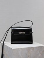 高仿YSL聖羅蘭包包 Manhattan BOX SAINT LAURENT mini 腋下斜挎包 黑色
