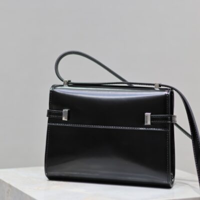 高仿YSL聖羅蘭包包 Manhattan BOX SAINT LAURENT mini 腋下斜挎包 黑色