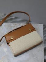 高仿YSL聖羅蘭包包 Manhattan BOX SAINT LAURENT mini 腋下斜挎包 棉麻
