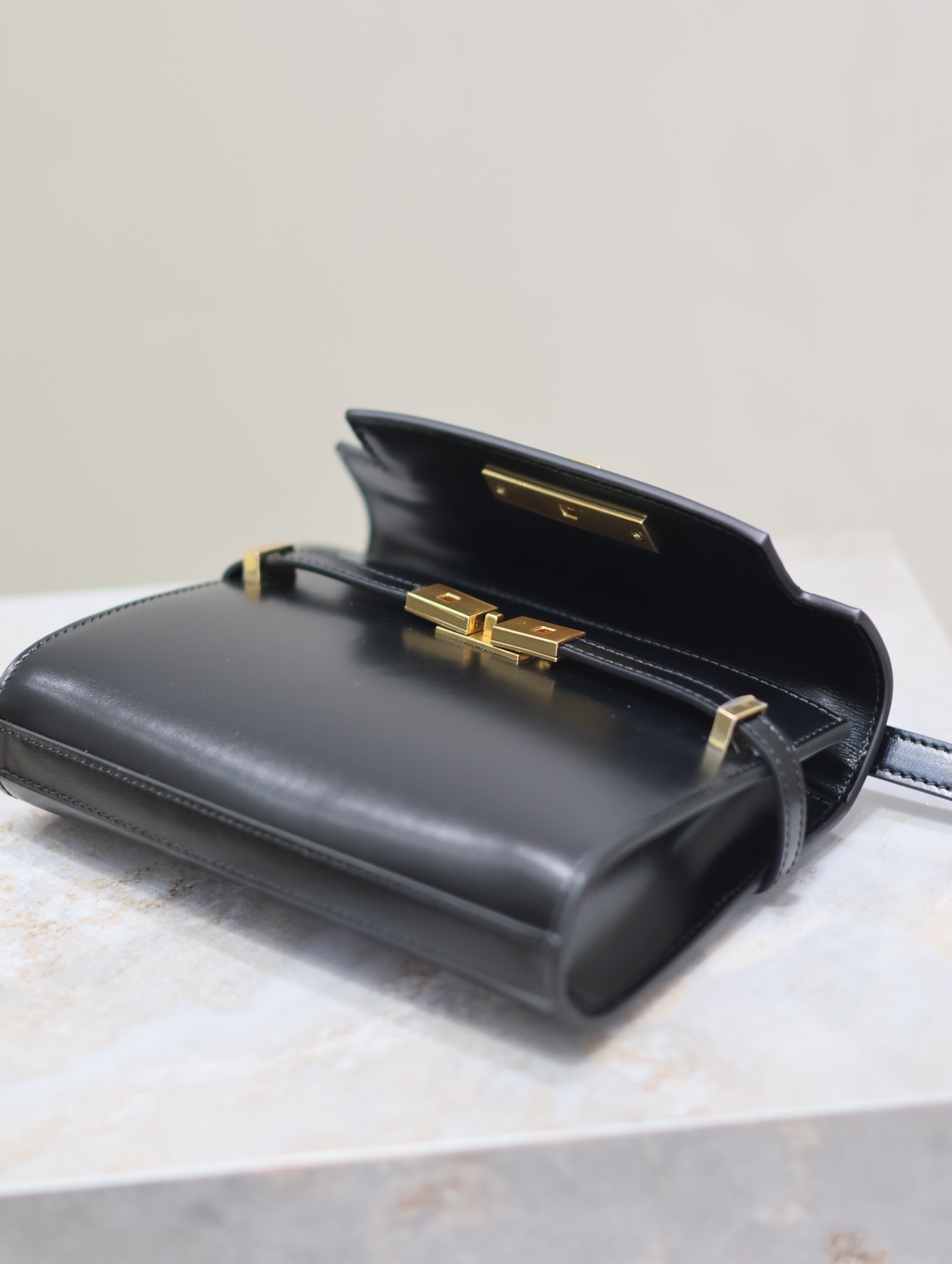 高仿YSL聖羅蘭包包 Manhattan BOX SAINT LAURENT mini 黑金