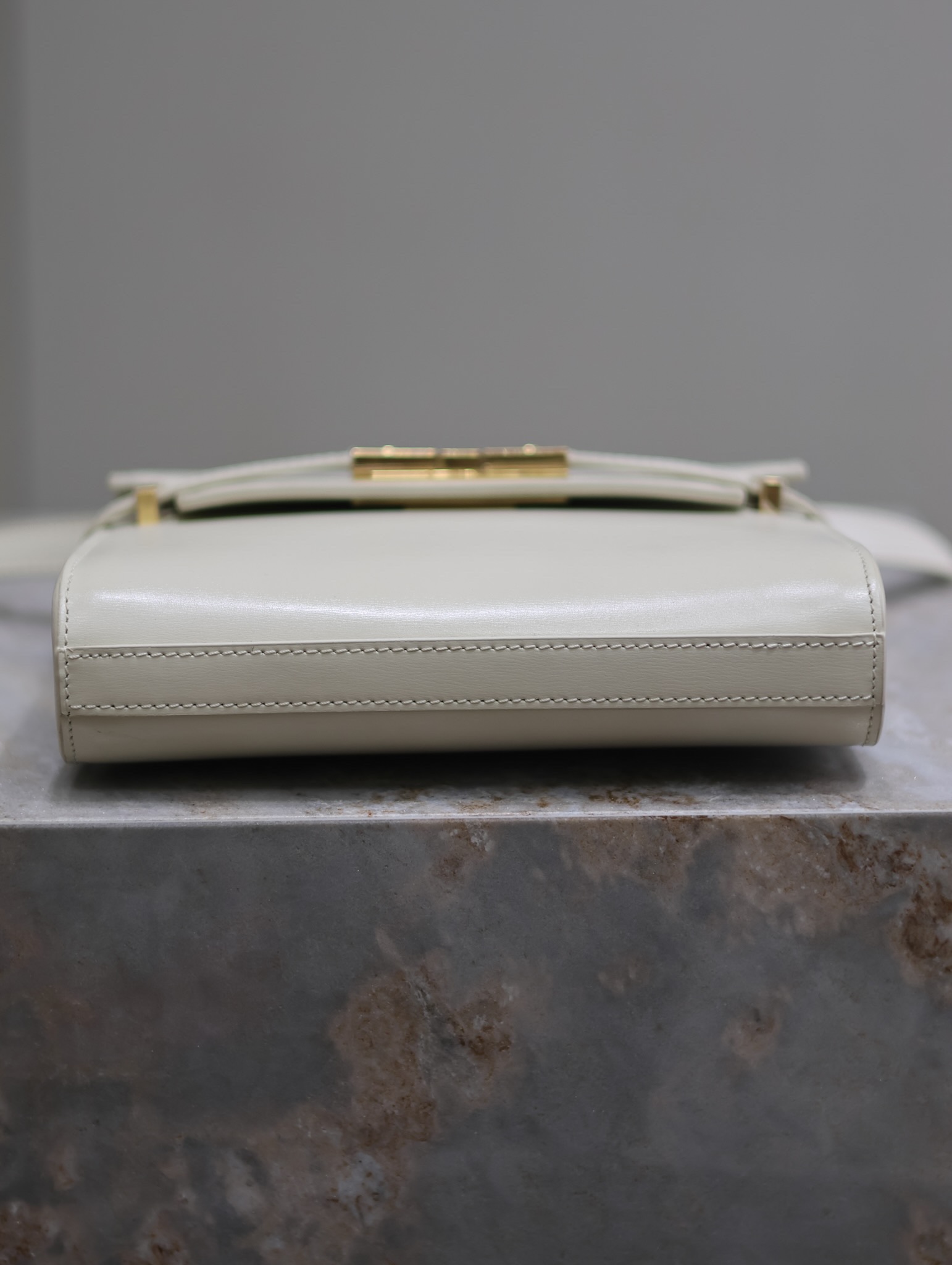 高仿YSL聖羅蘭包包 Manhattan BOX SAINT LAURENT mini 白色金扣