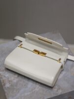 高仿YSL聖羅蘭包包 Manhattan BOX SAINT LAURENT mini 白色金扣