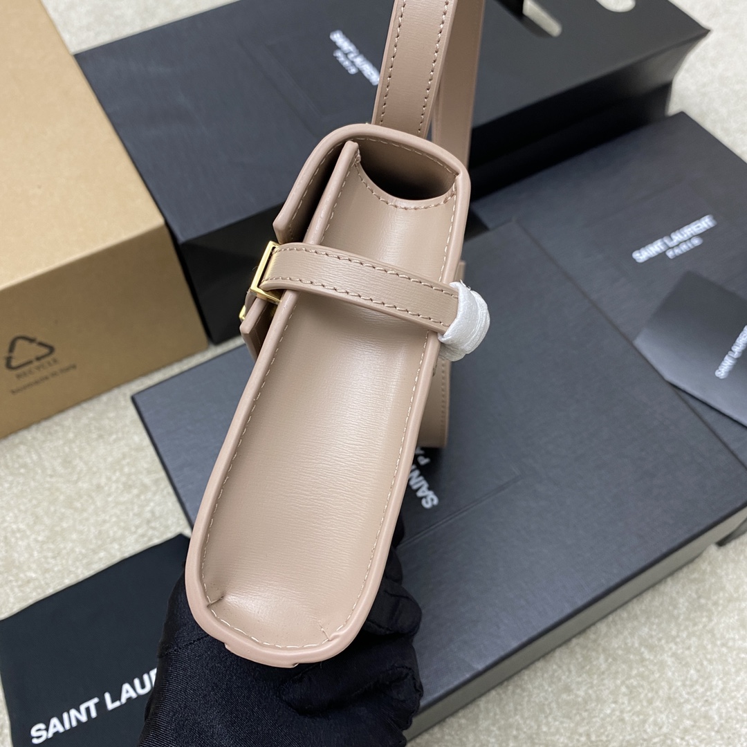 高仿YSL聖羅蘭包包 Manhattan BOX SAINT LAURENT mini 粉色金扣