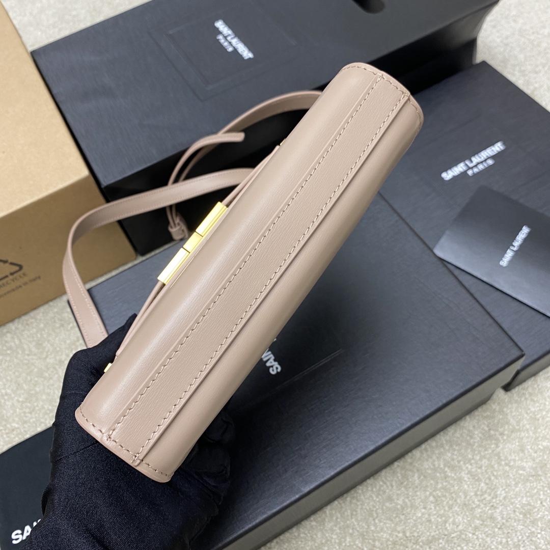 高仿YSL聖羅蘭包包 Manhattan BOX SAINT LAURENT mini 粉色金扣
