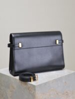 1比1複刻YSL聖羅蘭包包 Manhattan BOX SAINT LAURENT中型 黑色金扣
