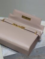 1比1複刻YSL聖羅蘭包包 Manhattan BOX SAINT LAURENT中型 裸粉色金扣