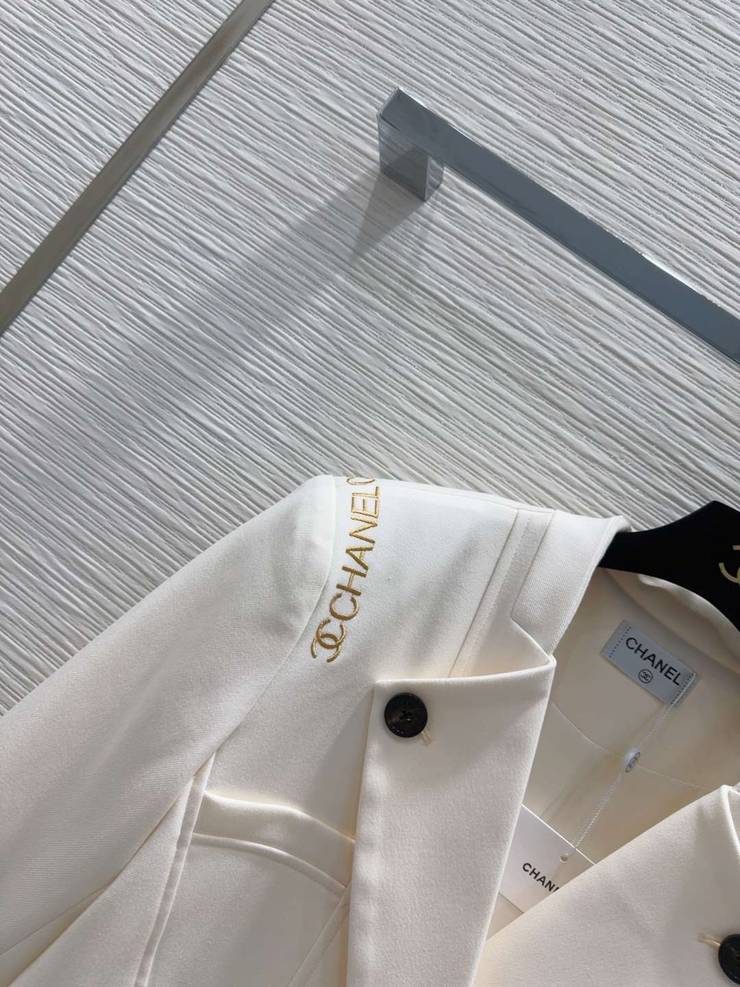 CHANEL香奈兒頂級原單女裝休閒西服單西外套 米白色