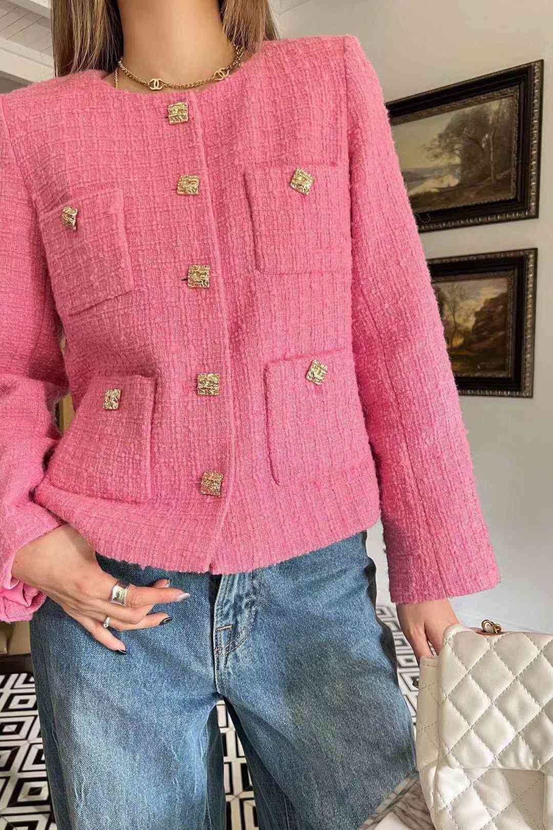 新品發售CHANEL香奈兒頂級原單真絲耐力女裝外套