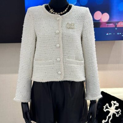 CHANEL頂級高仿香奈兒米色外套非常高端的款式