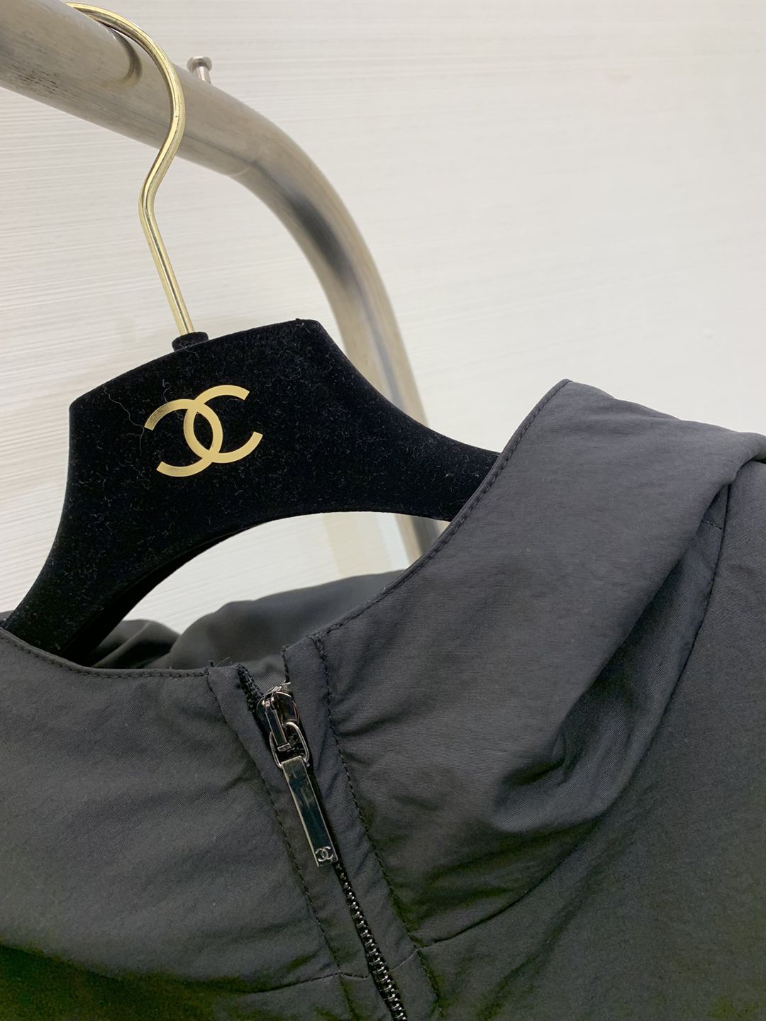 頂級高仿一比一CHANEL香奈兒精品時尚府綢面料連帽棉服外套厚款