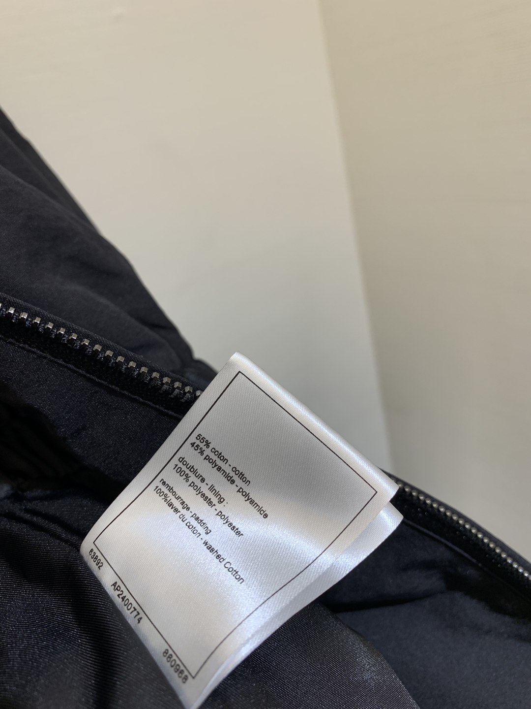 頂級高仿一比一CHANEL香奈兒精品時尚府綢面料連帽棉服外套厚款