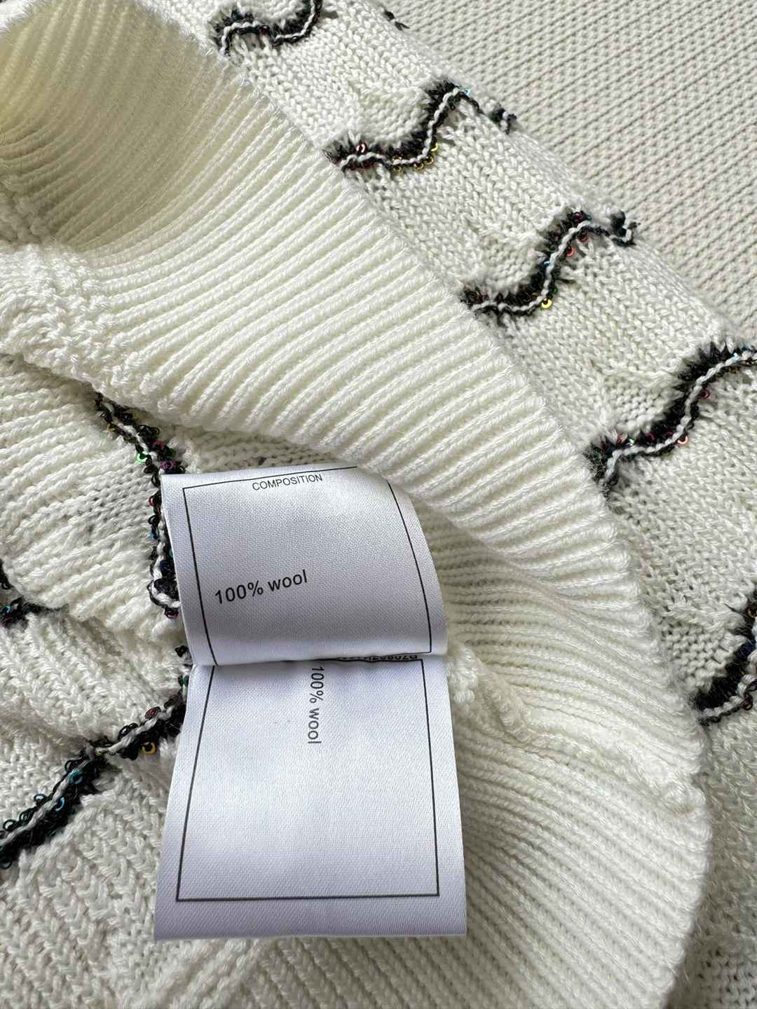 頂級原單奢侈品CHANEL女士條紋針織套頭T恤上衣