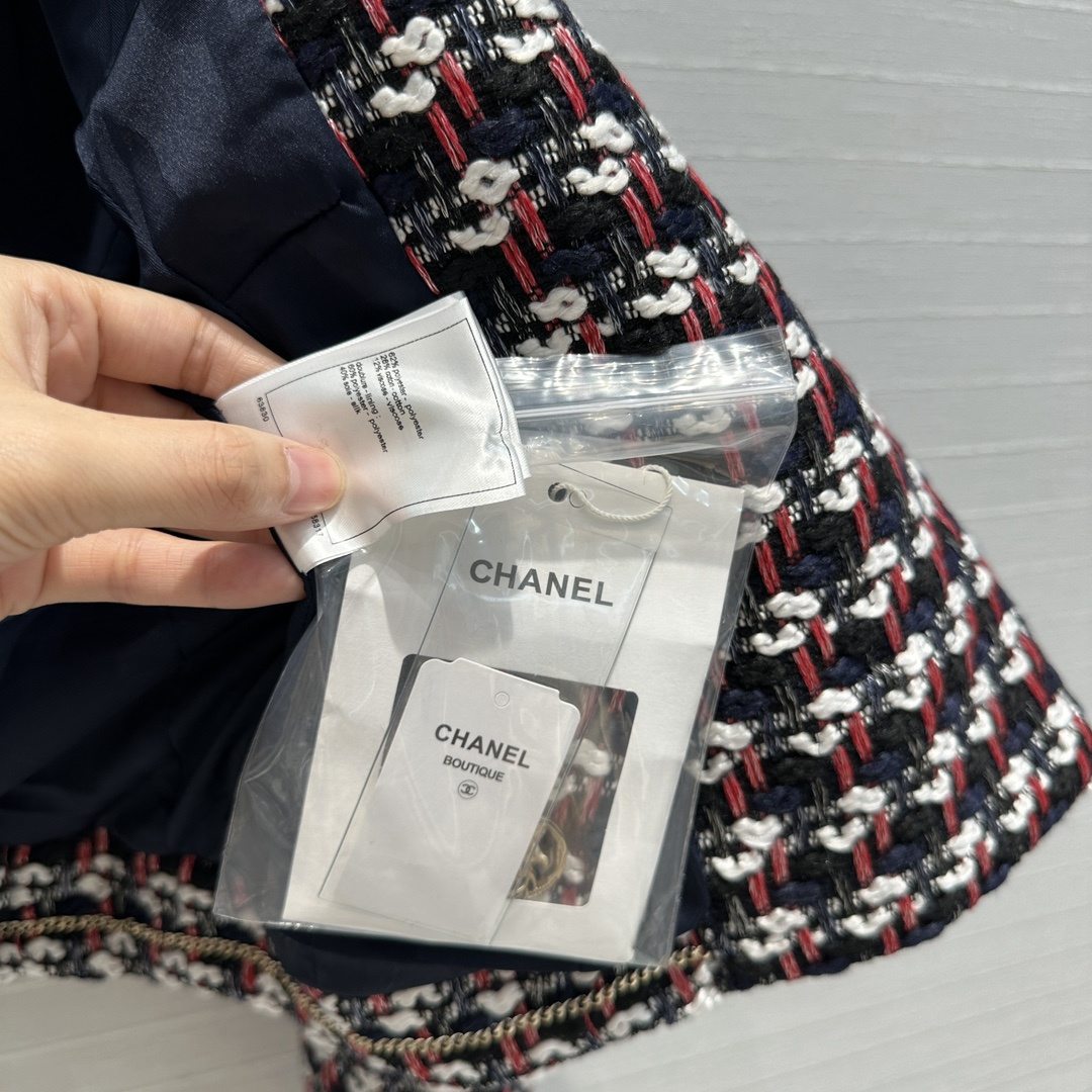高仿獨家精品CHANEL香奈兒新品格紋短褲小外套超級奢侈品